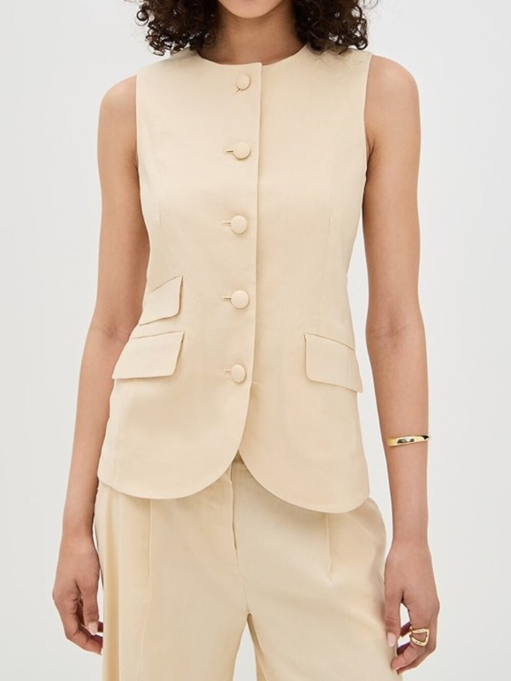 Rag & bone Slade Linen Blend Vest - Picture 7 of 7